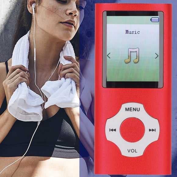 Lecteur MP3 BT, Écran Couleur 1.8 Po Lecteur MP3 MP4 Portable Lecteur de Musique Supporte jusqu'à 128 Go, Réduction de Bruit Lecteur de Musique Numérique pour Enfants Adultes