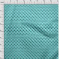 thumbnail image 3 of oneOone Tissu Viscose Chiffon Serpentine Rayé Imprimé au Mètre 42 Pouces de Large, 3 of 4