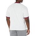 thumbnail image 2 of T-Shirt à Col Contrastant L Blanc/bordeaux, 2 of 2
