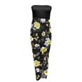 thumbnail image 3 of Femmes Bretelles Froncées Taille Haute Wrap Split Asymétrique Plage Longue Robe Maxi, 3 of 4
