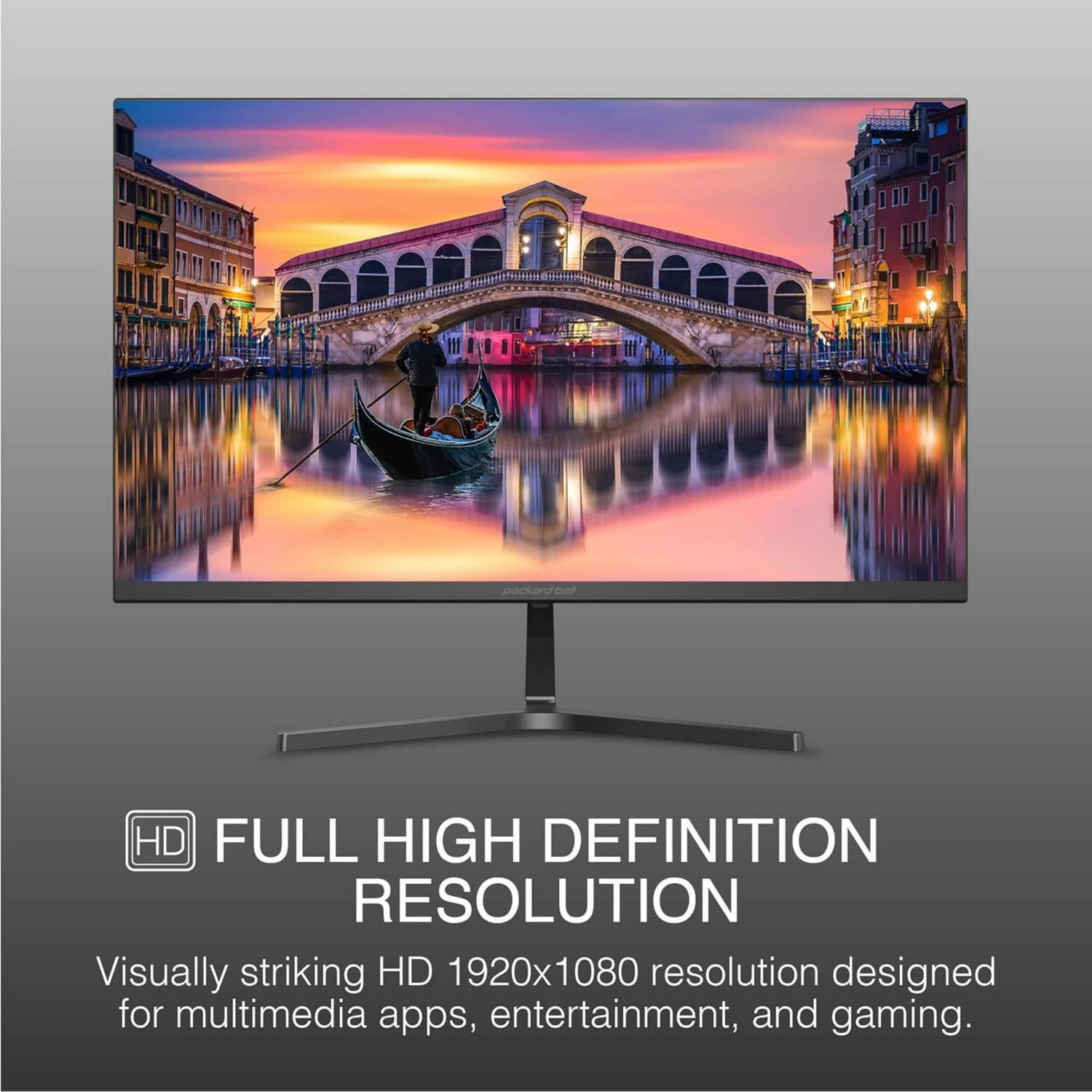 Moniteur d'ordinateur Packard Bell 24 pouces FHD 1920 x 1080, 75 Hertz