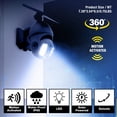 thumbnail image 2 of Bell + Howell Bionic Spotlight Extreme Black 2 Pack 360° Adjustable 250 Lumen Solar Powered Motion Sensor Outdoor Security Light Weatherproof, 2 of 8