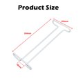 thumbnail image 3 of Oleegame 1PC Under Cabinet Glasses Stoage Stemware Wine Glass Rack Holder for Bar Kitchen White, 3 of 8