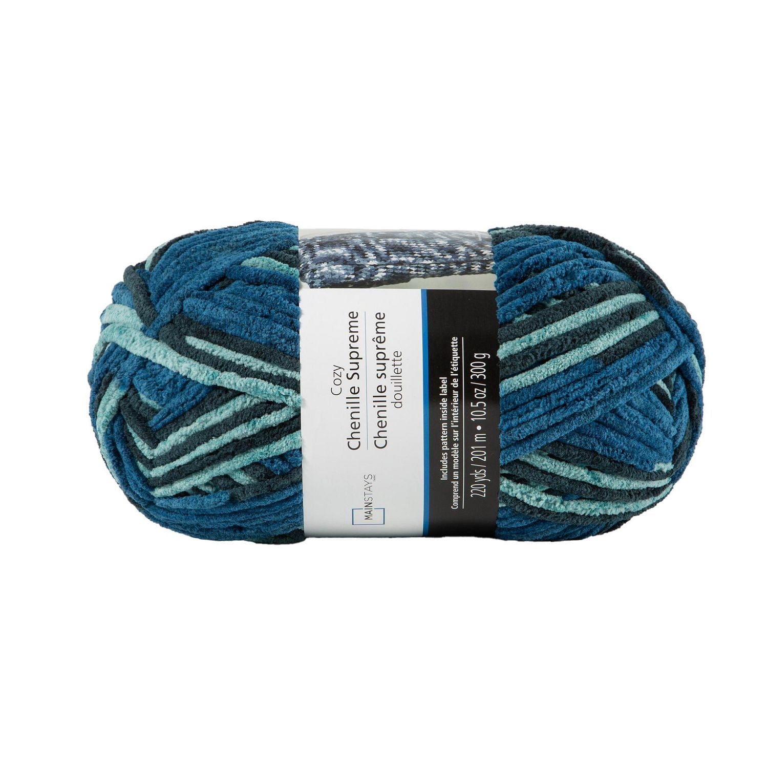 MAINSTAYS cozy warm grey chenille yarn