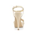 thumbnail image 3 of BLISSFUL STEP Women T Strap Slingback Platform Stiletto Heel Sandals Beige 8.5, 3 of 8