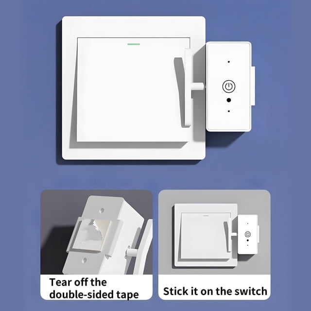 Yuehao Light Control Switch,intelligent Remote Control Light with Remote Single Pole One Way Wall Life & Remote Control Neutral Wire Required No Hub Needed