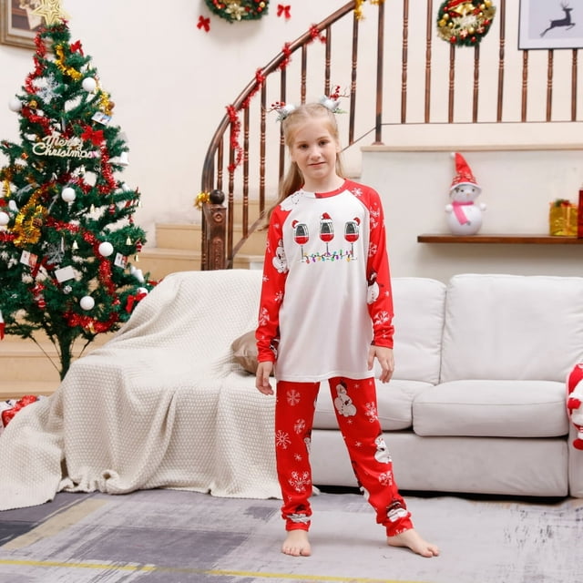 Pyjamas de Noël Assortis pour Hommes Ensembles de Pyjamas de Vacances pour la Famille