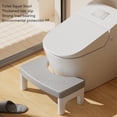 thumbnail image 3 of Toilet Poop Foot Stool, Toilet Squat Stool Stable Thickened  for Household White,Grey,Blue, 3 of 8