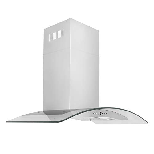 ZLINE 48) Hotte de Cuisinière Murale Convertible de 48 Pouces en Acier Inoxydable et Verre (KN4-
