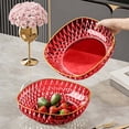 thumbnail image 1 of Plateau à Légumes - Panier à Salade et Bol en Plastique, Ustensile de Cuisine Égouttable, Récipient à Collations Polyvalent, Rouge, JKODE, 1 of 9