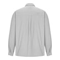 thumbnail image 4 of AherBiu Chemises à Manches Longues pour Hommes, Col à Revers, Ajustée, Décontractée, Plage, Voyage, Fête, 4 of 5