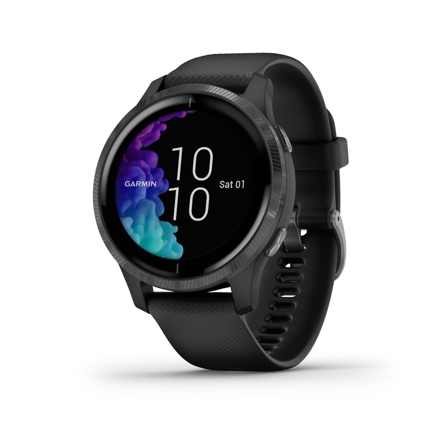 Refurbished Garmin CE010-02173-11 Men's Venu GPS Smartwatch and Fitness Tracker, Black