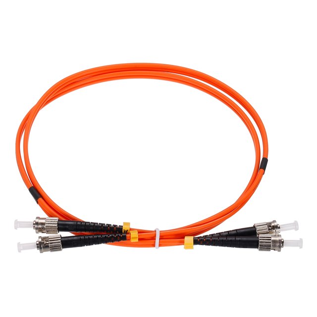 Unique Bargains 1 Meter 3.2Ft Fiber Patch Cable Multimode Duplex ST-ST OM1 LSZH Fiber Optic Jumper Orange For Optical Fiber 1Pcs