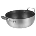 thumbnail image 3 of Casserole en Acier Inoxydable à Double Poignée, Casserole Antiadhésive pour Soupe, Poêle à Frire (22 cm), 3 of 8