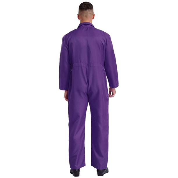 CHICTRY Mens Work Overalls Long Sleeve Button Up Coveralls