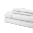 thumbnail image 1 of Martha Collection 1800 Series Embossed Deep Pocket Sheet Set - Super Soft & Wrinkle Free - Luxurious Bed Sheets Set (Full, White), 1 of 2