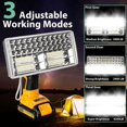 thumbnail image 3 of for Dewalt Light, for Dewalt Flashlight 40W 4200LM Jobsite Light Cordless LED Work Light Powered by Dewalt 20V Tools 20V MAX Li-Ion Battery with USB Port & 110° Pivoting Zinc Alloy Shell, 3 of 7