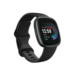Rénovés Fitbit FB523BKBKFRCJK Versa 4 Fitness Smartwatch, Noir