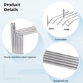 thumbnail image 2 of Wall Mounted Clothes Drying Rack, Extendable Stainless Steel Towel Rack, Retractable Laundry Drying Rack, Wall Mounted Clothes Airer for Bathroom Kitchen Home Balcony, 2 of 6