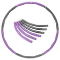 thumbnail image 3 of PHAT Fitness Exercise Hula Hoop 2.6lb, 6 Section Detachable Design, Weighted Fitness Exercise Hula Hoop, 3 of 8