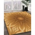 thumbnail image 3 of Ahgly Tapis Rectangulaire Lavable en Machine Intérieur Transitionnel Orange Foncé, 3 Pieds x 5 Pieds, 3 of 7