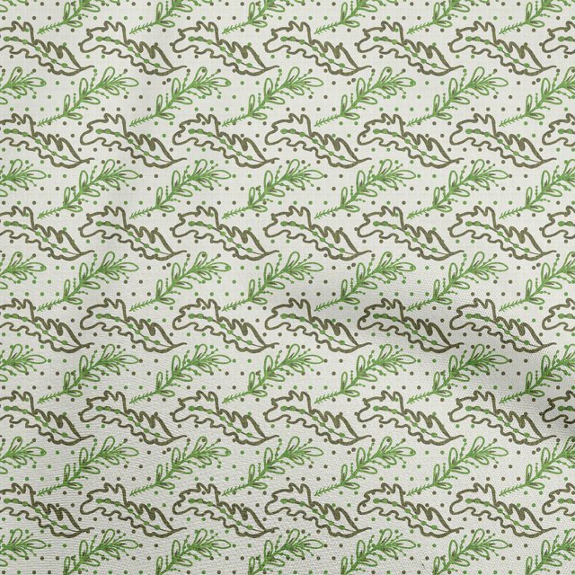 oneOone Viscose Jersey Light Green Fabric Leaves Sewing Craft Projects Fabric Prints By Yard 60 Inch Wide