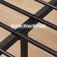 thumbnail image 4 of Bingirl Full Size Industrial Bed Platform with Headboard, Easy to Assemble, Retro Brown Mattress Frame without Box Spring, 4 of 6
