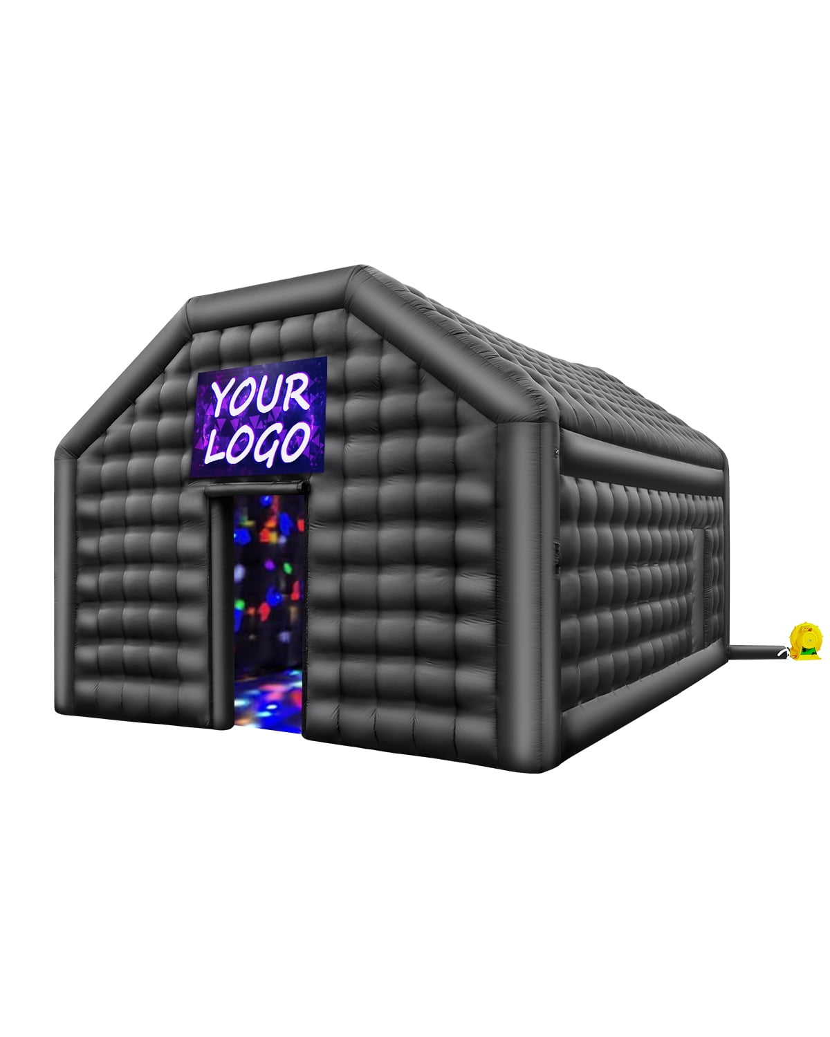 VEVOR Inflatable Nightclub 19.7 x 16.4 x 12 Ft Blow up Party Tent with Lights