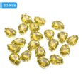 thumbnail image 3 of Unique Bargains 20Pack Teardrop Sew on Rhinestone - 14x10mm Glass Teardrop Crystal Rhinestones in Gold Prong Setting (Yellow), 3 of 7
