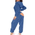 thumbnail image 1 of Combinaisons une Pièce pour Femmes Hiver Bouton Oreilles Rabat Costume Fonctionnel Fermeture Éclair devant à Capuche Combinaison de Détente Pyjama Confortable Combinaisons Décontractées pour Femmes en Liquidation, 1 of 6