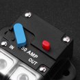 thumbnail image 2 of FUTUREORYY Manual Resettable Fuse Circuit Breaker Metal Black 1Pcs for Speaker Installations, 2 of 4
