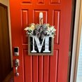 thumbnail image 3 of YAOMOBB Hanging Pendant Farmhouse Front Door Wreath Personalized Welcome Sign, 3 of 6