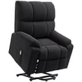 thumbnail image 1 of HOMCOM Lift Chair, Electric Reclining Chair with Side Pocket, Remote, Black, 1 of 10