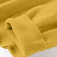 thumbnail image 4 of yoeyez Chandails Légers pour Femmes à Manches Longues Col Ras du Cou Chandail Uni Chandail Léger Doux Tricoté Hauts Bas d'Automne Or S, 4 of 6