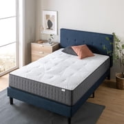 Zinus Spa Sensations Full 10 inch Cooling Hybrid Pocket Spring Mattress in a Box, Medium Feel, Charcoal and Copper, Pressure Relief, CertiPUR-US Certified Foam