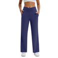 thumbnail image 3 of Fgnfyis Pantalon de Yoga pour Femmes, Gainant, Exercice, Mise en Forme, Course, Taille Haute, Long, Extensible, Confortable, pour Femmes, Bleu, G, 3 of 7