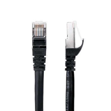 PrimeCables 75Ft Cat7 Ethernet Cable 10Gbps 600Mhz Cat 7 S/STP Molded Network Lan Cable, Black