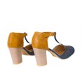 thumbnail image 4 of Leutsin Sandales à Talon Épais à Boucle Creuse pour Femmes Chaussures Simples Assorties, 4 of 7