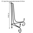 thumbnail image 3 of 4" - 12" Bowl Plate Stand Iron Easel Classic Display Stand Book Artwor(8?), 3 of 3