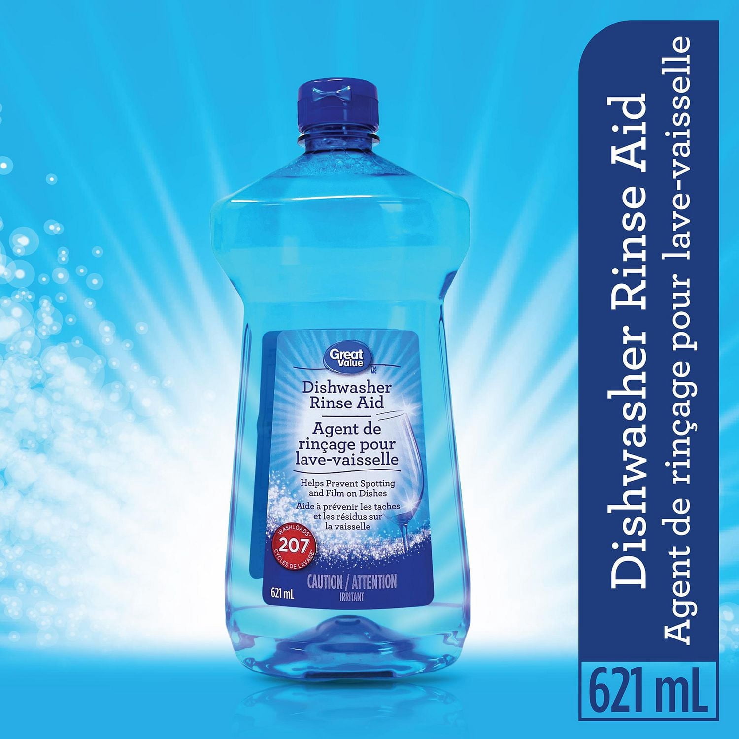 Great Value Dishwasher Rinse Aid 621ML