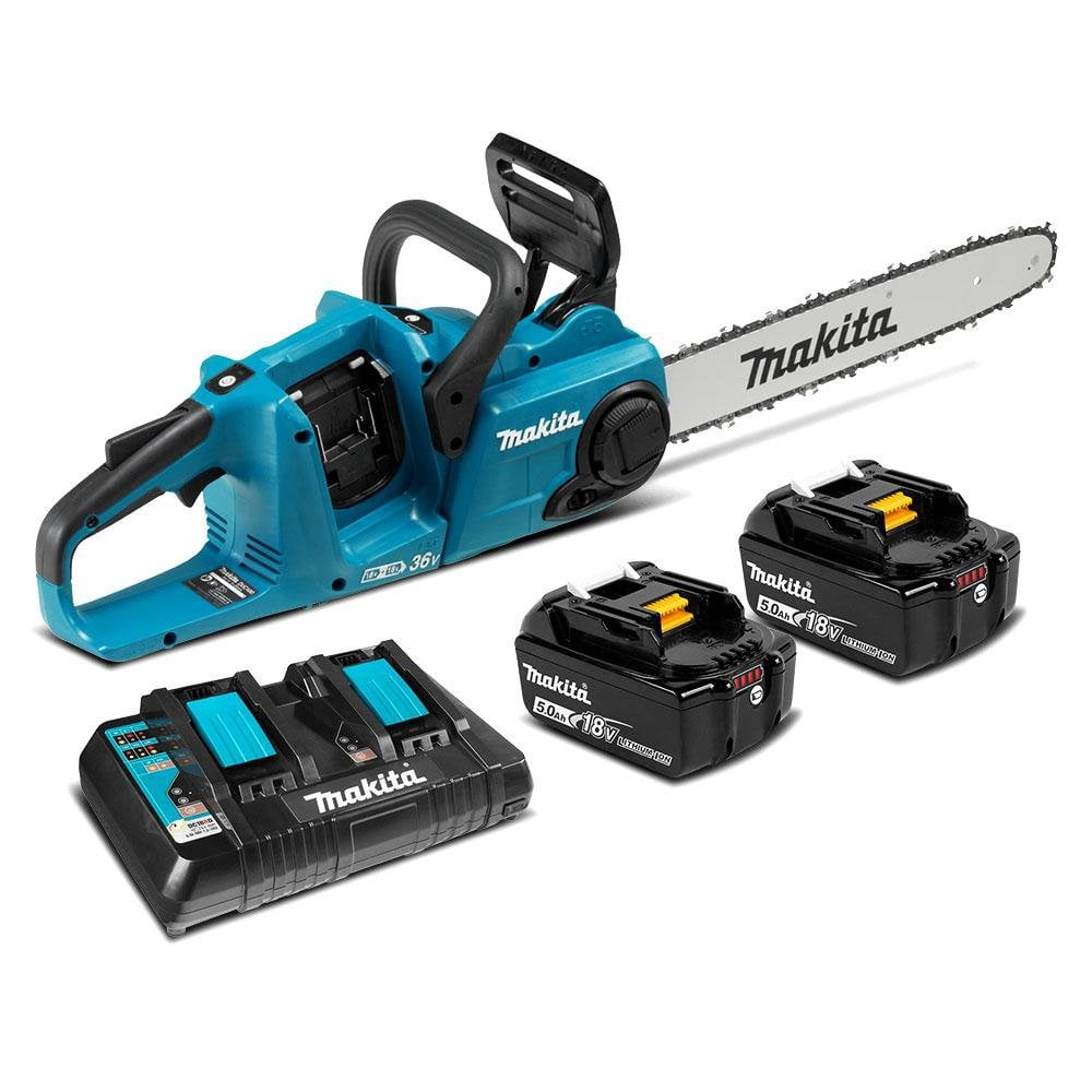 Makita DUC400PT2  -  16"  Chain Saw Kit 18VX - 5Ah