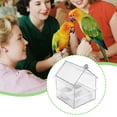 thumbnail image 4 of Pull-Out External Parrot Feeder and Transparent Hanging Bird Bath for Cage - No Mess Design with Pull-Out Tray, Two Food Slots for Small Medium Birds, Easy to Fill and Clean, 4 of 8