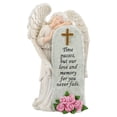thumbnail image 1 of Statue d'Ange Commémoratif Ornement en Résine pour Cimetière Compassion et Réconfort au Jardin et à la Maison, 1 of 8