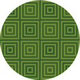 thumbnail image 1 of Ahgly Company Tapis d'Intérieur Ronds Lavables à la Machine, Style Transitionnel, Vert Pomme Vert, Tapis de Zone, 8 Pieds Rond, 1 of 7