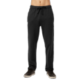 thumbnail image 1 of Men‘s Open Bottom Terry Sweatpants  Elastic Drawstring Waistband  Charcoal Grey S,black(openbottom),XL, 1 of 4