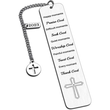 GHSDFBB Christian Gifts for Women Men Religious Gifts for Women Men 2023 Bible Verse Bookmarks for Women First Communion Gifts for Godchild Christmas Birthday Confirmation Baptism Gifts for