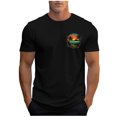 thumbnail image 2 of Styesk T-Shirts pour Homme Mode Décontractée Hommes T-shirt de Sport Imprimé Manches Courtes Col Rond Chemisiers Chemises, 2 of 5