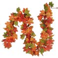 thumbnail image 2 of CEHVOM Christmas Decorations Indoor Outdoor,Christmas Tree Decorations,Thanksgiving Holiday Rattan Maple Leaf Rattan Decoration Simulation Maple Leaf Rattan Simulation Landscaping Leaf Simulation, 2 of 6