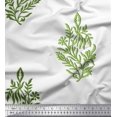 thumbnail image 1 of Soimoi Polyester Crepe Fabric Leaves & Floral Block Print Sewing Fabric Yard 52 Inch Wide, 1 of 3