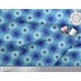 thumbnail image 3 of Soimoi Poly Georgette Fabric Check Tie-Dye Printed Craft Fabric by the Yard 52 Inch Wide, 3 of 3
